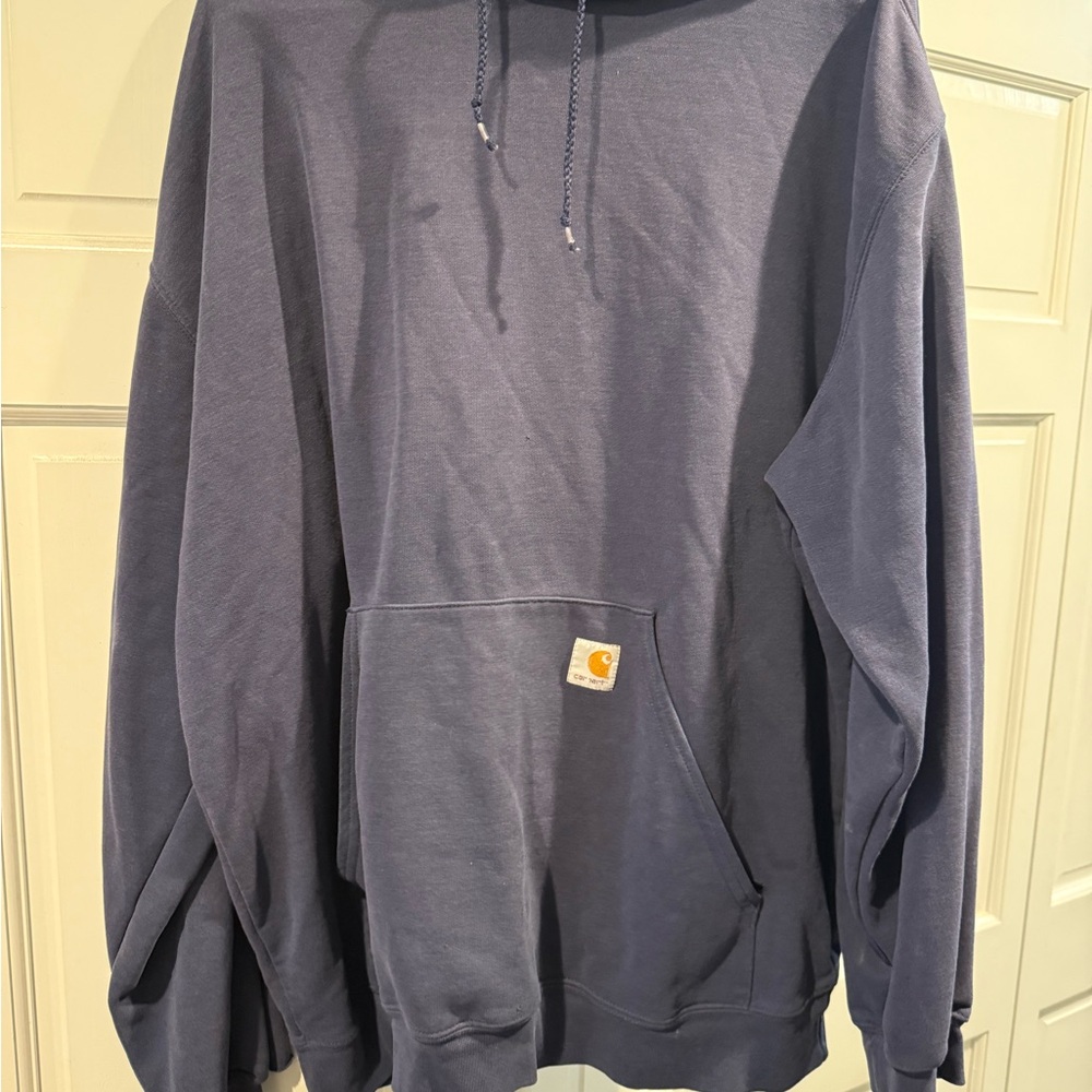 Carhartt Blue Sweatshirt Durable Cotton Blend